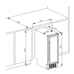 Vinvautz 法國名望 VZ20SSUG 20支嵌入式單溫區酒櫃 (右門鉸)